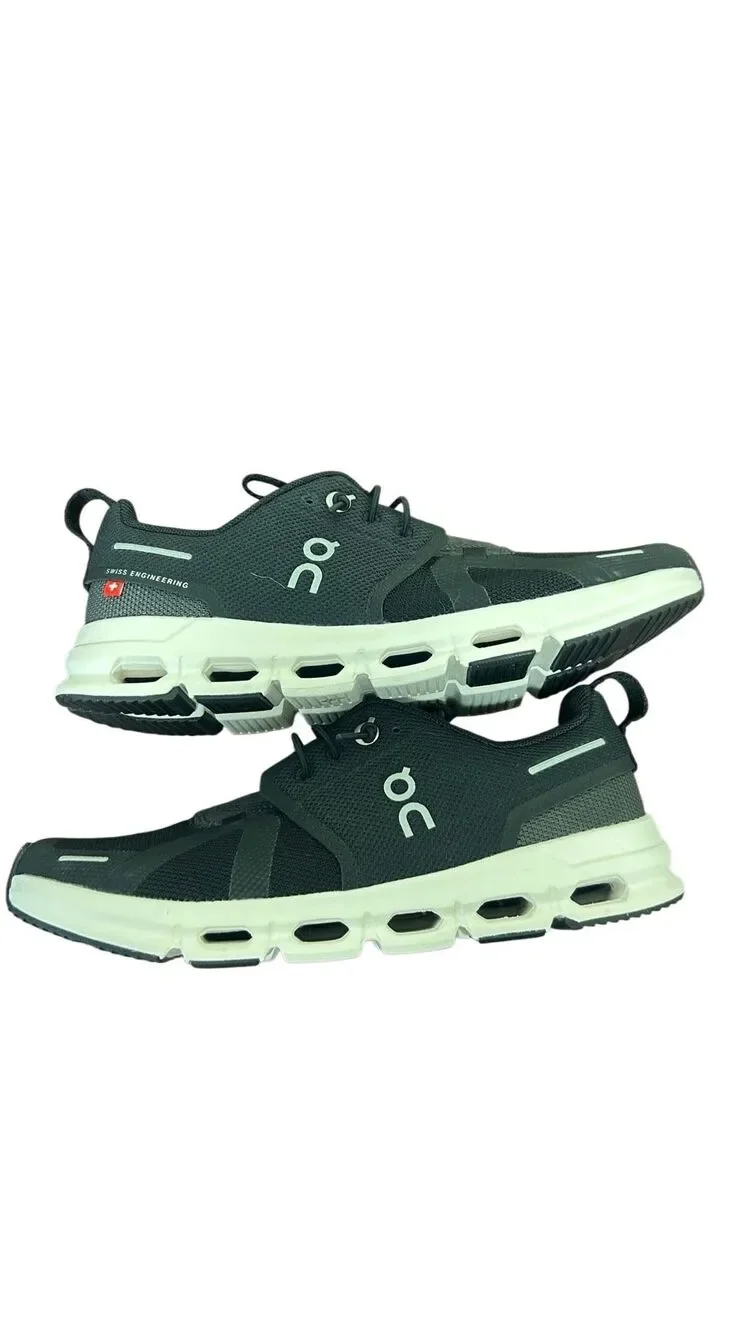 On Cloud Running Shoes Youth 3.5 Black White CloudTec Sneakers